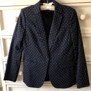 Navy and Dot Point Blazer